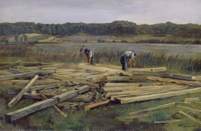 Chantier à Wesslingersee, 1876 - Heinrich Wilhelm Truebner